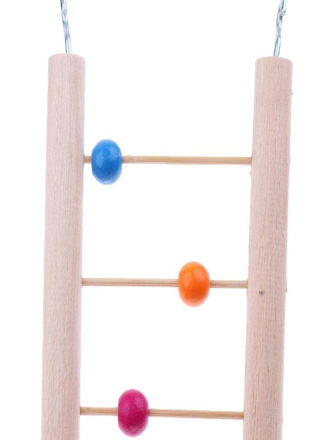 Sage Square Ladder Toy Natural Wood, Colorful Beads, Wooden Material, Safe and Non-Toxic, Keep Chewing Safe for Parakeets, Parrots, Cockatiel, Budgies, Canaries,Finch, African Grey - Image 4